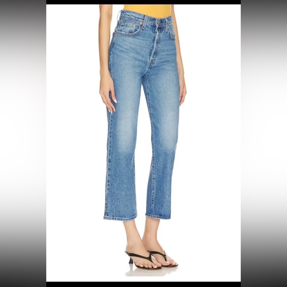 Levi’s Ribcage Straight Ankle Jeans in Dance Around size 29 - Picture 4 of 12